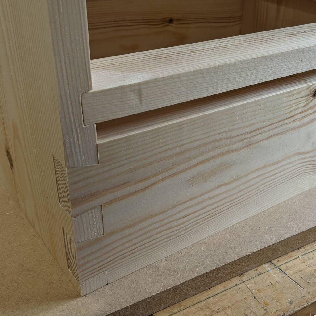 Beautiful dovetails that will never be seen again